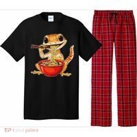 Crested Gecko Lizard Ramen Noodles Bowl Gift And Black Mediu Pajama Set thumb 0