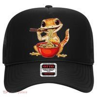 Crested Gecko Lizard Ramen Noodles Bowl Gift And Black Mediu Hat thumb 0