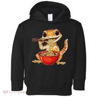 Crested Gecko Lizard Ramen Noodles Bowl Gift And Black Mediu Toddler Hoodie thumb 0