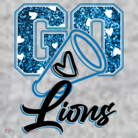 Cute Go Lions Cheer Megaphone Football Fan T-Shirt thumb 7