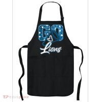 Cute Go Lions Cheer Megaphone Football Fan Apron thumb 0