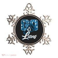 Cute Go Lions Cheer Megaphone Football Fan Ornament thumb 0