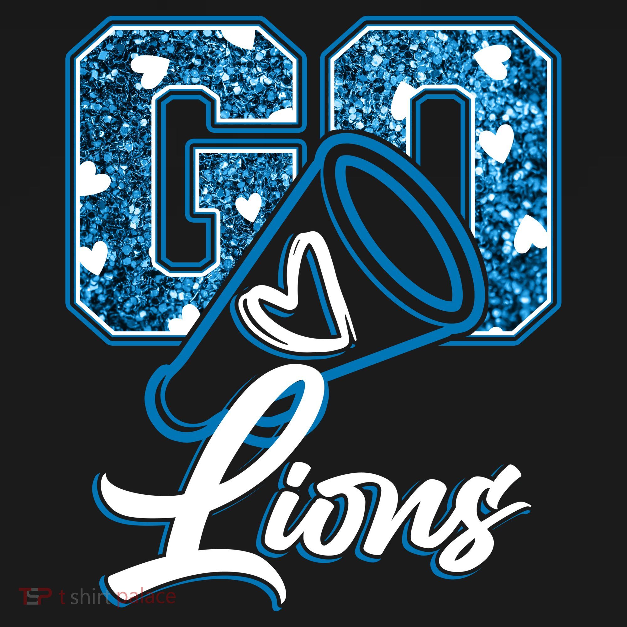 Cute Go Lions Cheer Megaphone Football Fan Women's Tank Top