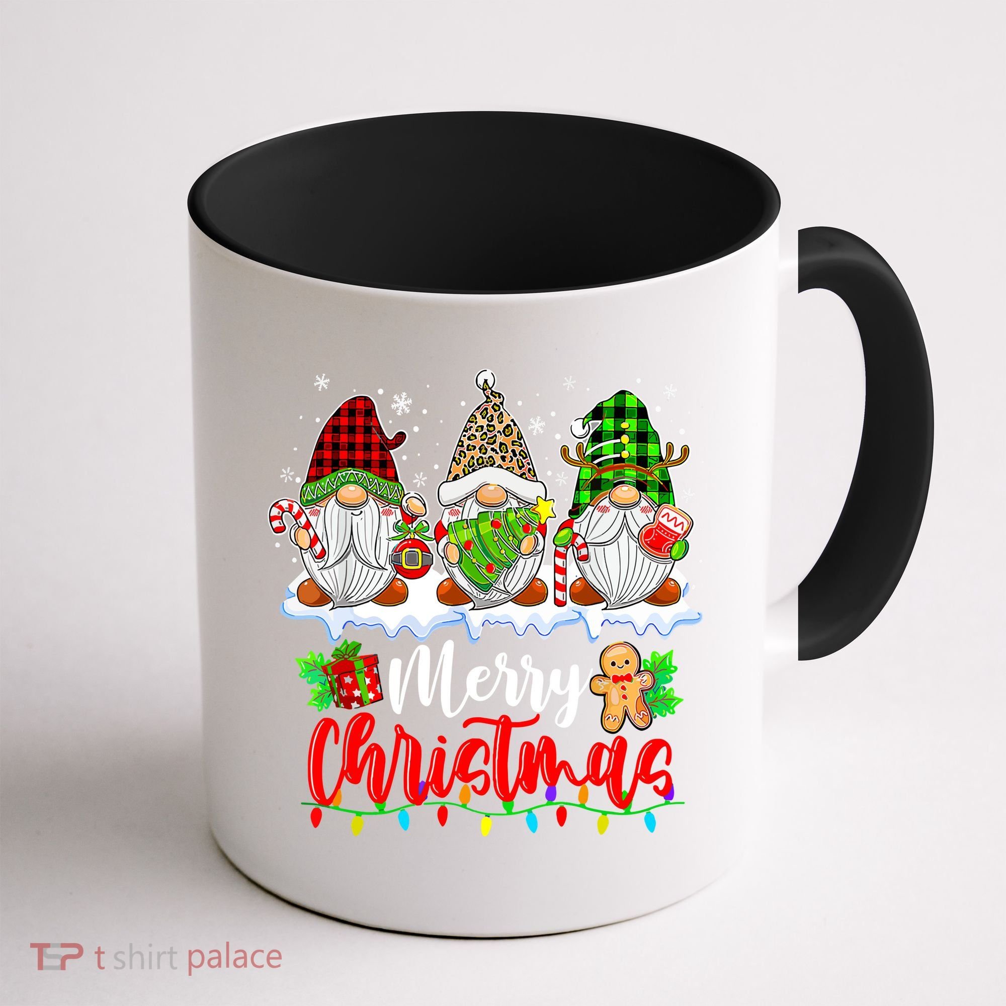 Cute Gnomes Light Family Gnome Xmas Matching Merry Christmas Gift Coffee Mug