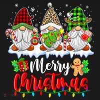 Cute Gnomes Light Family Gnome Xmas Matching Merry Christmas Gift Women's Hoodie thumb 2