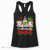 Cute Gnomes Light Family Gnome Xmas Matching Merry Christmas Gift Women's Tank Top thumb 0