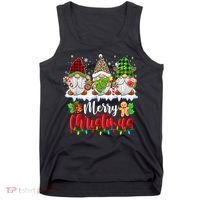 Cute Gnomes Light Family Gnome Xmas Matching Merry Christmas Gift Tank Top thumb 0