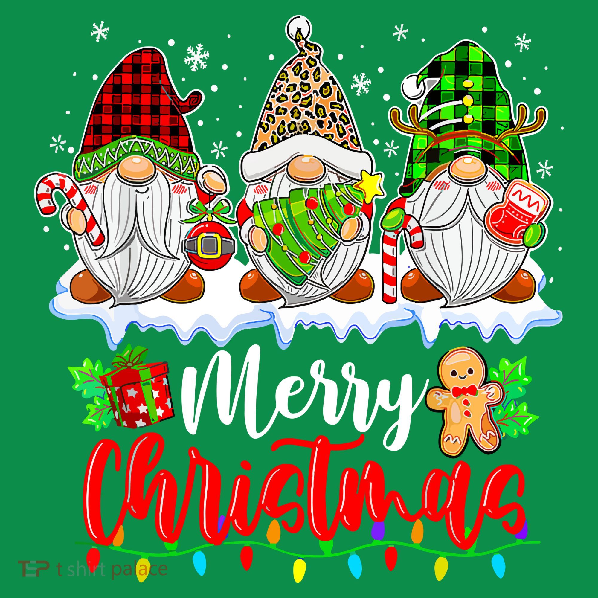 Cute Gnomes Light Family Gnome Xmas Matching Merry Christmas Gift Sweatshirt