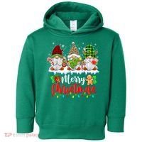 Cute Gnomes Light Family Gnome Xmas Matching Merry Christmas Gift Toddler Hoodie thumb 0
