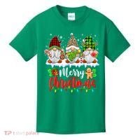 Cute Gnomes Light Family Gnome Xmas Matching Merry Christmas Gift Kids T-Shirt thumb 0