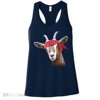 Cute Goat Lover Art For Women Girl Farm Animal Lover Women's Tank Top thumb 0