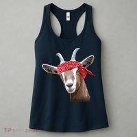 Cute Goat Lover Art For Women Girl Farm Animal Lover Women's Tank Top thumb 3
