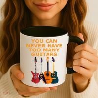 Cute Guitar Lover Gift You Can Never Have Too Many Guitars Gift Coffee Mug thumb 3
