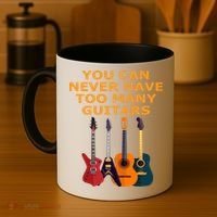 Cute Guitar Lover Gift You Can Never Have Too Many Guitars Gift Coffee Mug thumb 4