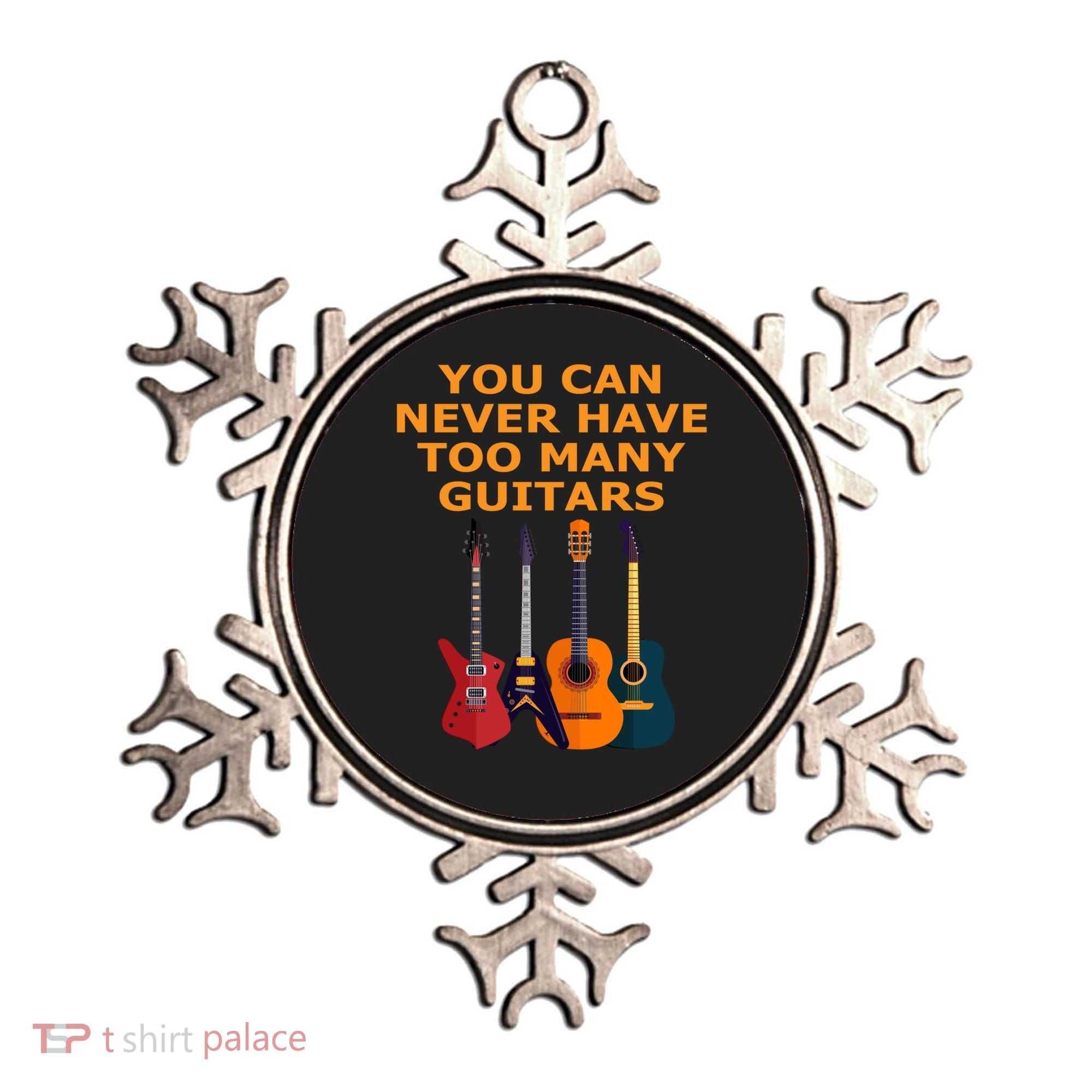 Cute Guitar Lover Gift You Can Never Have Too Many Guitars Gift Ornament