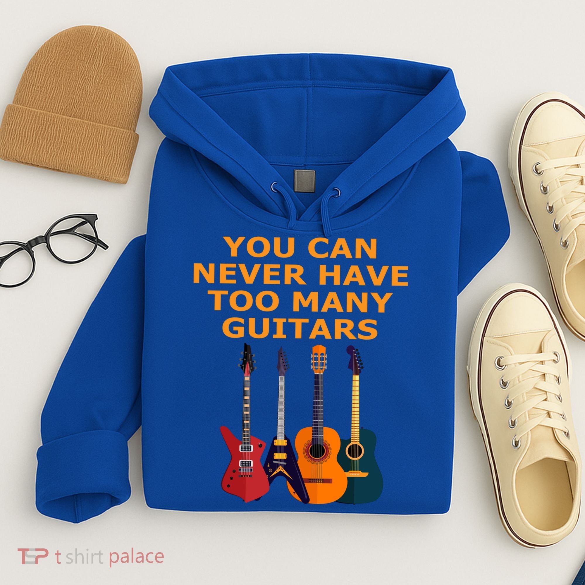 Cute Guitar Lover Gift You Can Never Have Too Many Guitars Gift Hoodie