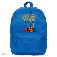 Cute Guitar Lover Gift You Can Never Have Too Many Guitars Gift 16 in Basic Backpack thumb 0