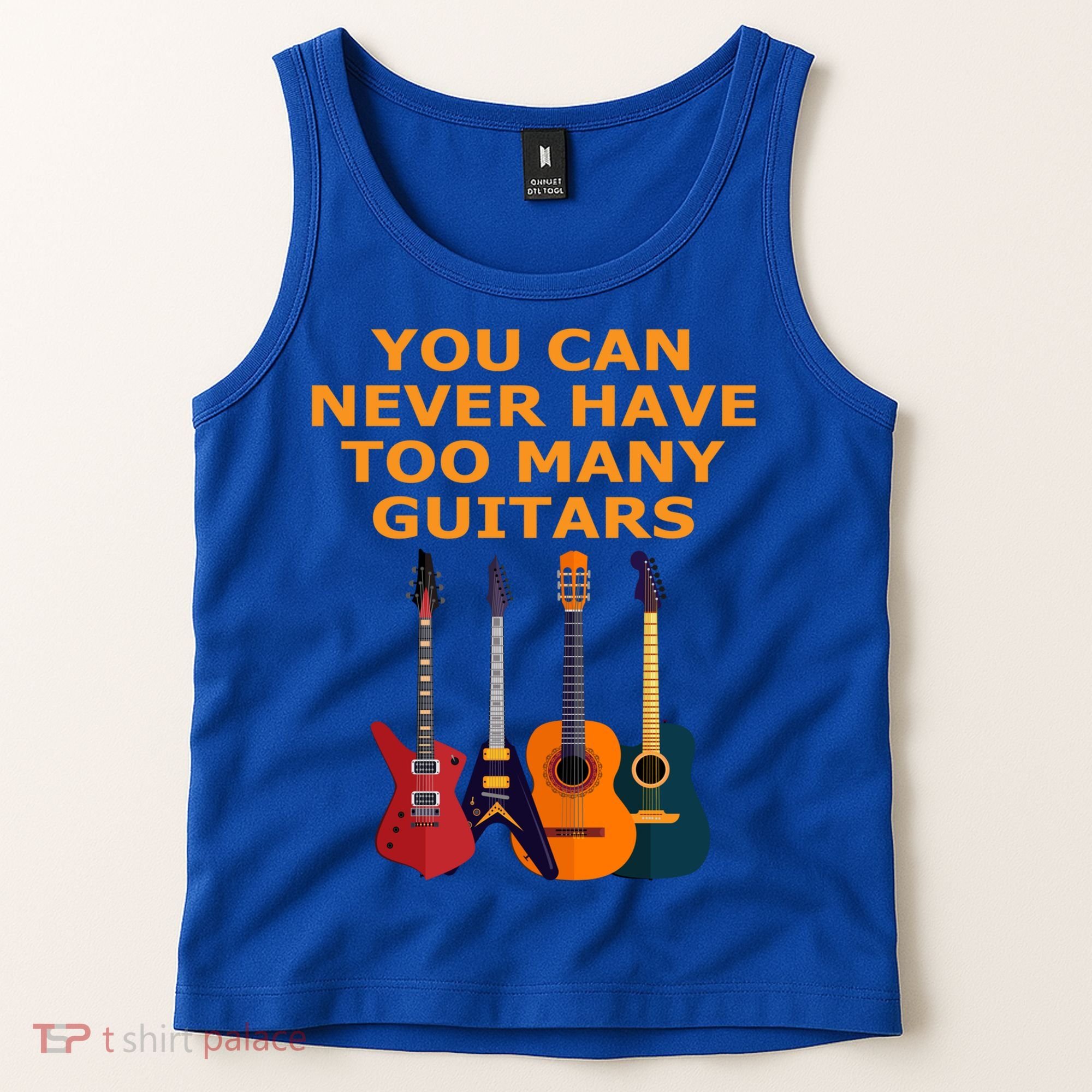 Cute Guitar Lover Gift You Can Never Have Too Many Guitars Gift Tank Top