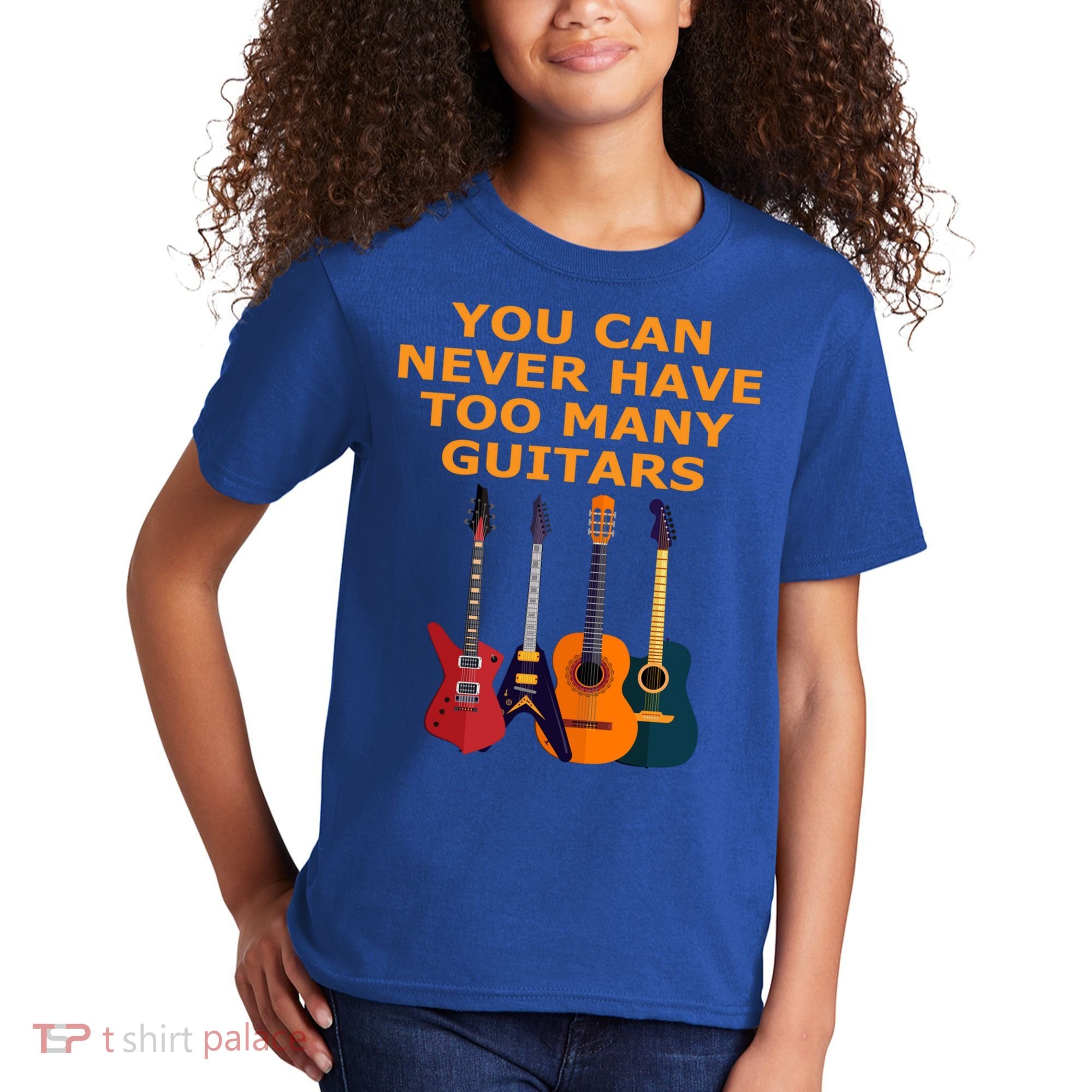 Cute Guitar Lover Gift You Can Never Have Too Many Guitars Gift Kids T-Shirt