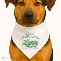 Camp Green Lake Holes USA-Made Doggie Bandana thumb 1