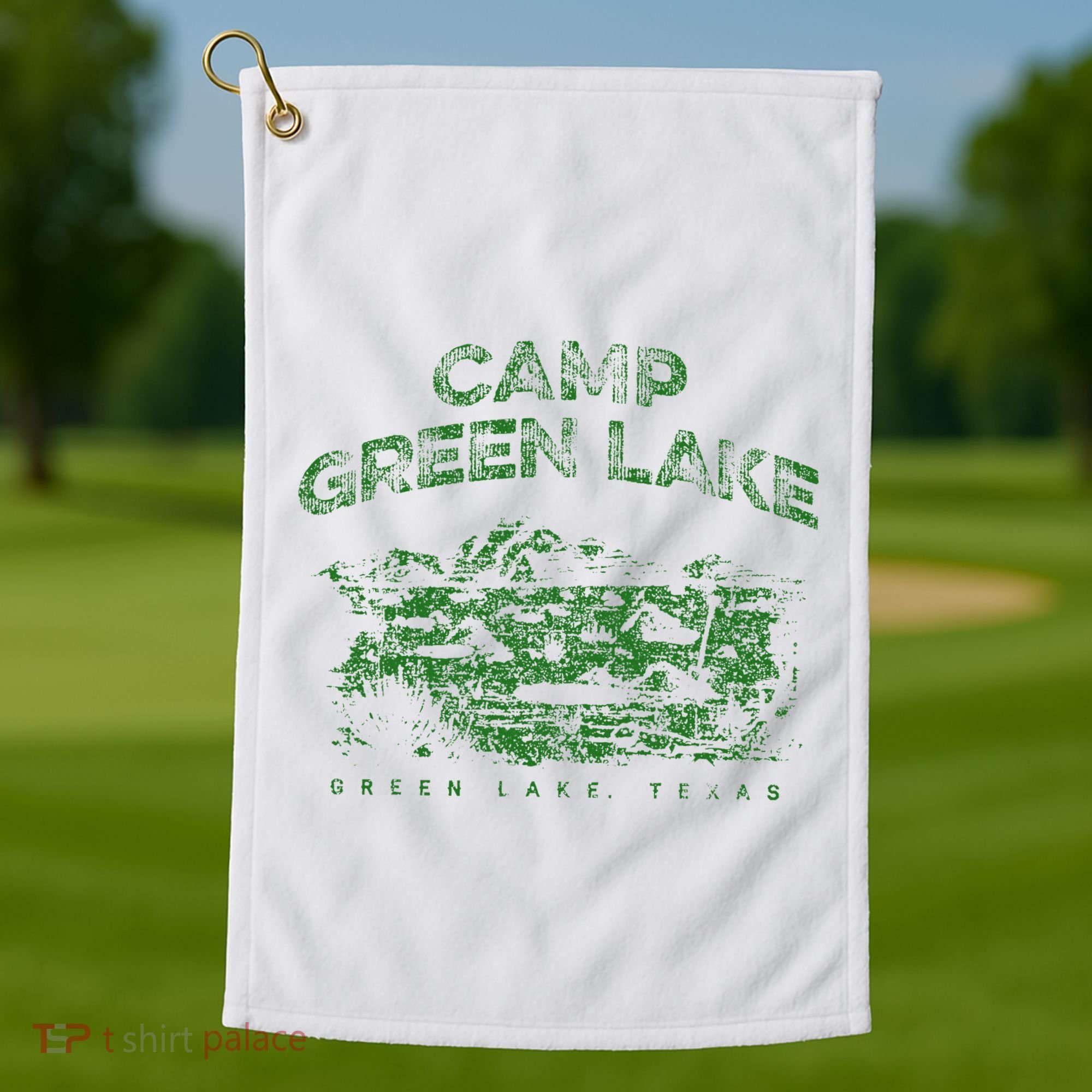 Camp Green Lake Holes Golf Towel