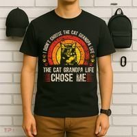 Cat Grandpa Life Cat Lover Grandpa Cat Grandfather T-Shirt thumb 6