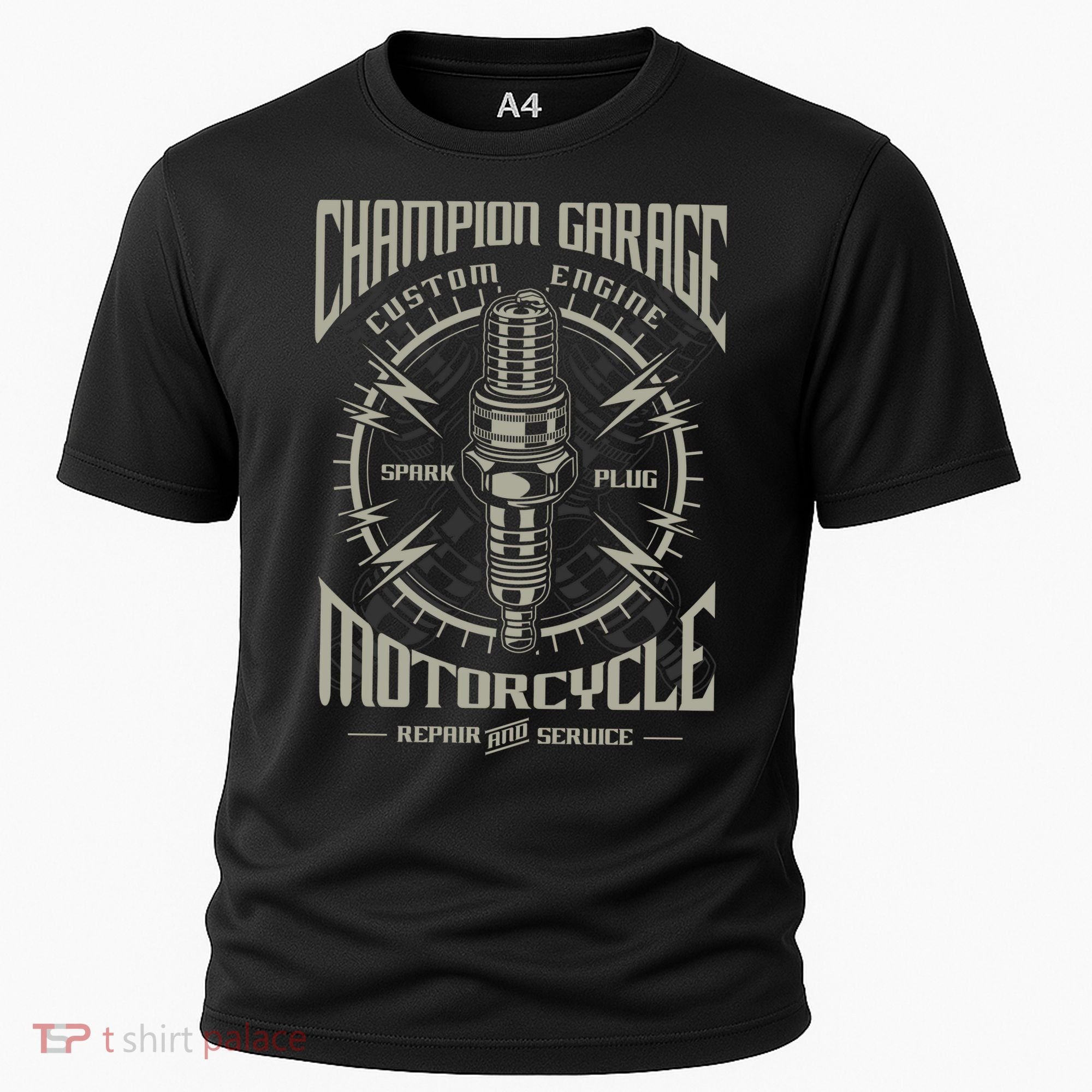 Champion Garage Motorcycle Cooling Performance Crew T-Shirt