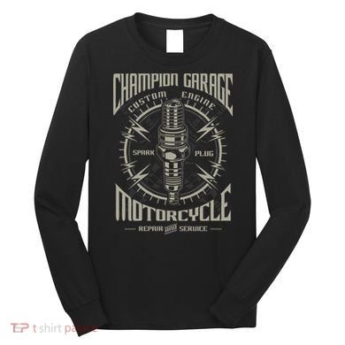 Champion Garage Motorcycle Long Sleeve Shirt