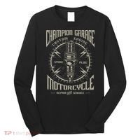 Champion Garage Motorcycle Long Sleeve Shirt thumb 0