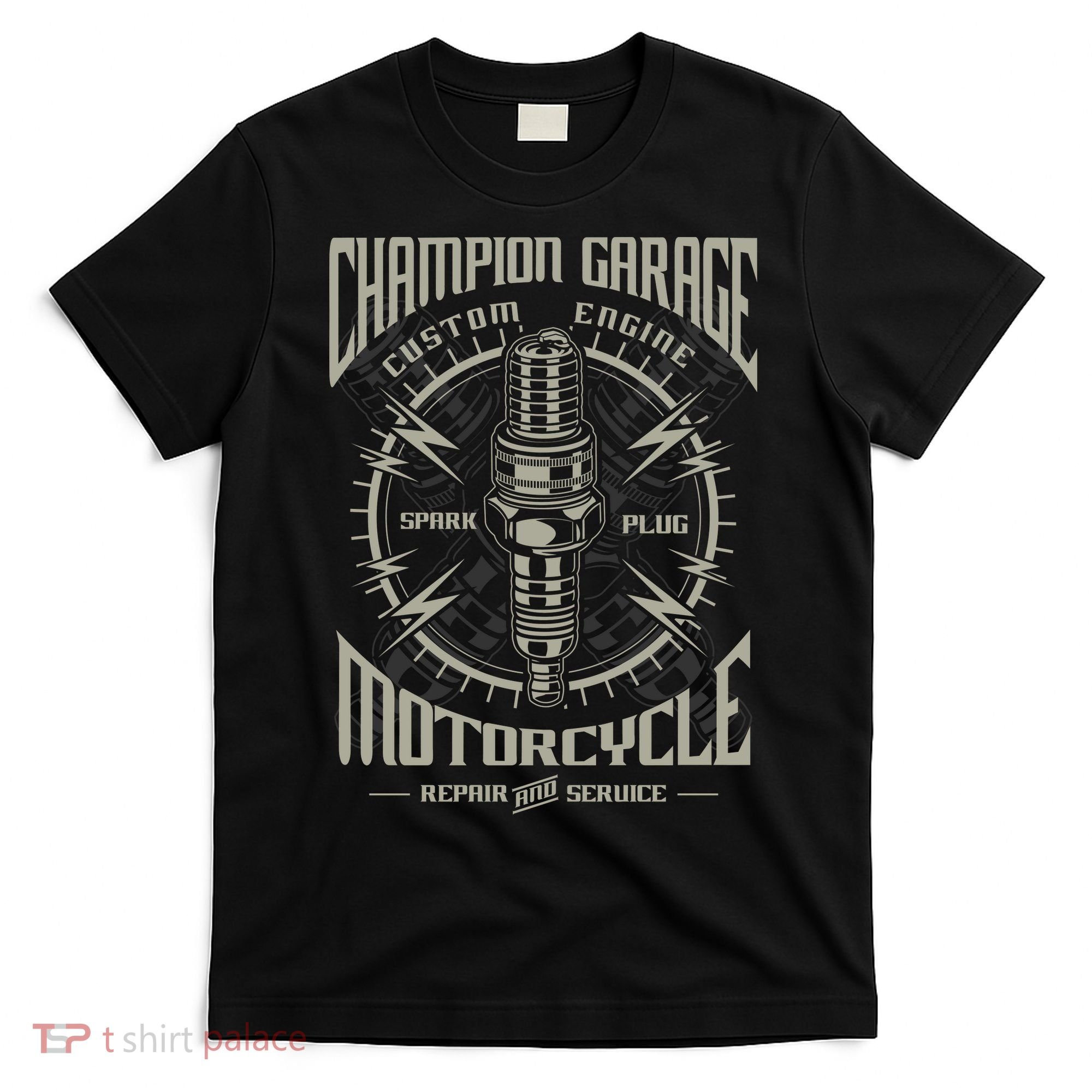 Champion Garage Motorcycle T-Shirt
