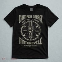 Champion Garage Motorcycle T-Shirt thumb 5