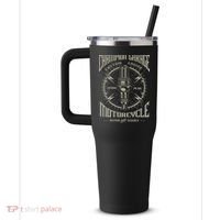 Champion Garage Motorcycle 40oz Vacuum Insulated Stainless Steel Travel Tumbler thumb 2