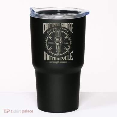Champion Garage Motorcycle Tumbler