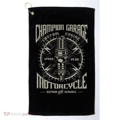 Champion Garage Motorcycle Golf Towel
