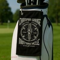 Champion Garage Motorcycle Golf Towel thumb 2