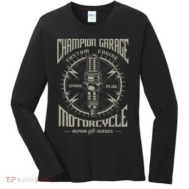 Champion Garage Motorcycle Women's Long Sleeve Shirt