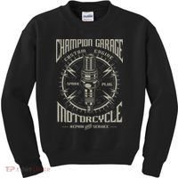 Champion Garage Motorcycle Kids Sweatshirt thumb 0