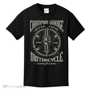 Champion Garage Motorcycle Kids T-Shirt