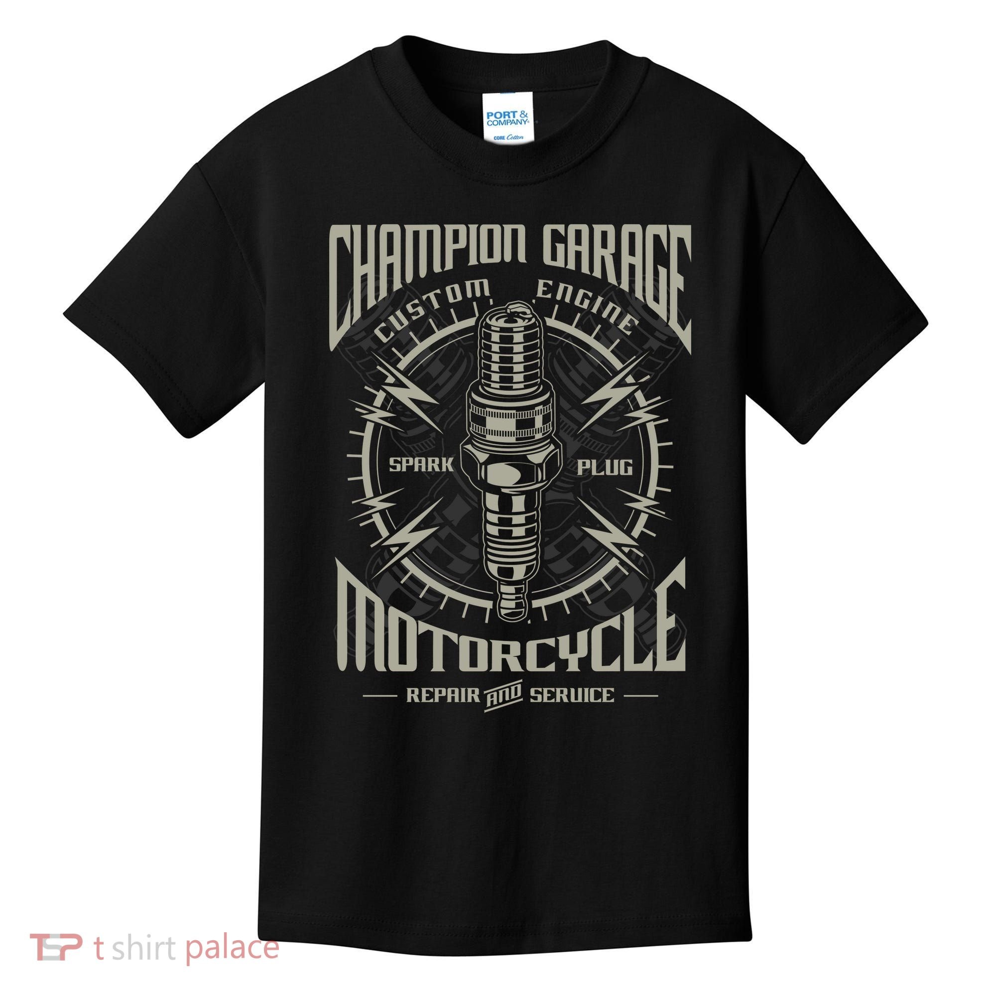 Champion Garage Motorcycle Kids T-Shirt