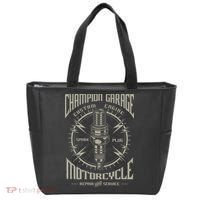Champion Garage Motorcycle Tote Bag thumb 0