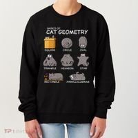Cat Geometry Math Funny Cat Gifts For Cat Dad Cat Mom Women's Sweatshirt thumb 0