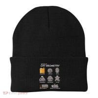 Cat Geometry Math Funny Cat Gifts For Cat Dad Cat Mom Beanie thumb 0