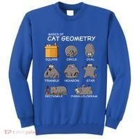 Cat Geometry Math Funny Cat Gifts For Cat Dad Cat Mom Sweatshirt thumb 0