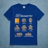 Cat Geometry Math Funny Cat Gifts For Cat Dad Cat Mom T-Shirt thumb 5