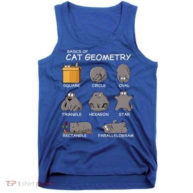 Cat Geometry Math Funny Cat Gifts For Cat Dad Cat Mom Tank Top