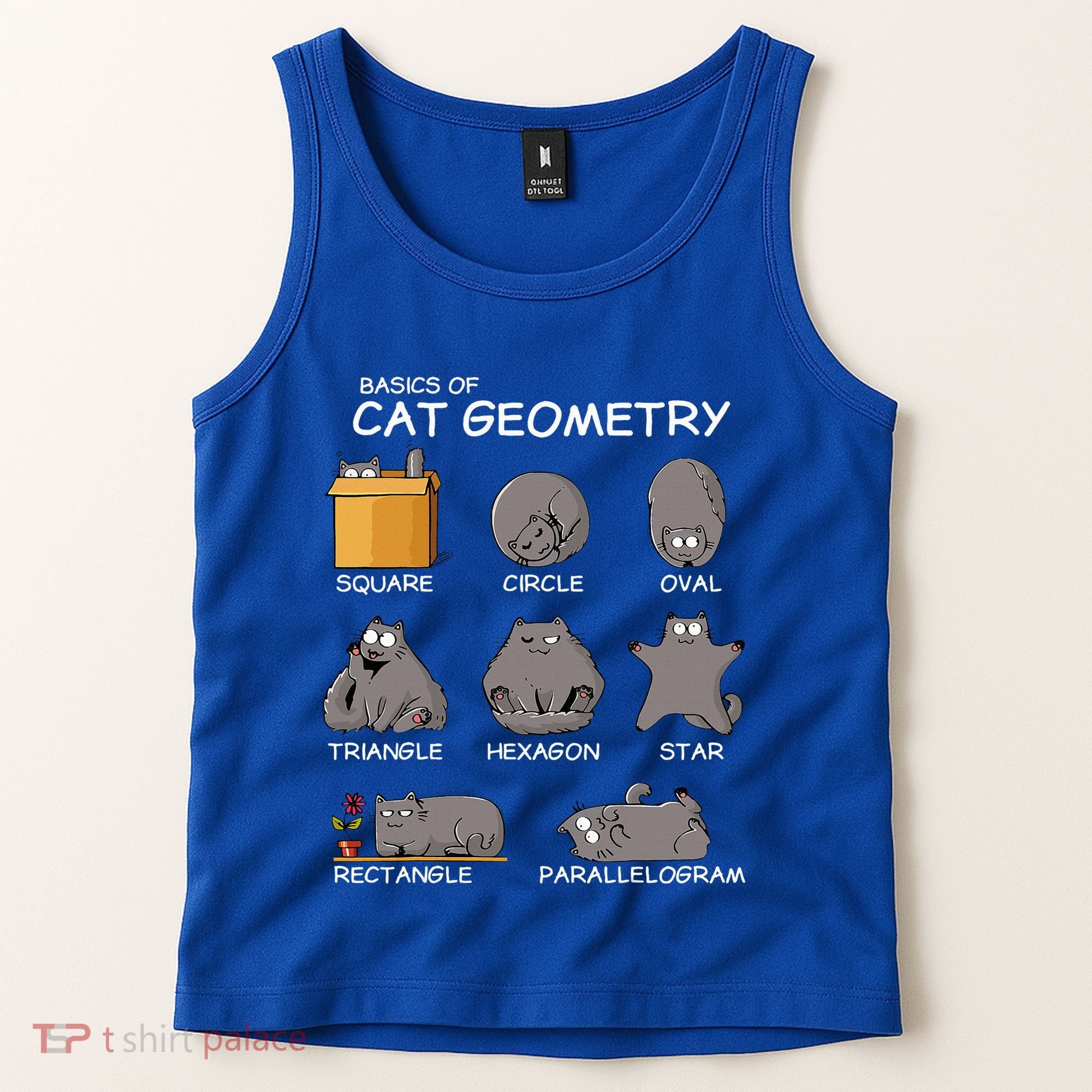 Cat Geometry Math Funny Cat Gifts For Cat Dad Cat Mom Tank Top