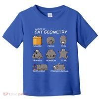 Cat Geometry Math Funny Cat Gifts For Cat Dad Cat Mom Toddler T-Shirt thumb 0