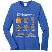 Cat Geometry Math Funny Cat Gifts For Cat Dad Cat Mom Women's Long Sleeve Shirt thumb 0