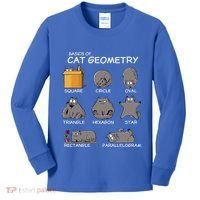 Cat Geometry Math Funny Cat Gifts For Cat Dad Cat Mom Kids Long Sleeve Shirt thumb 0