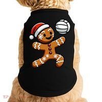 Cute Gingerbread Man Volleyball Christmas  Doggie Tank thumb 0